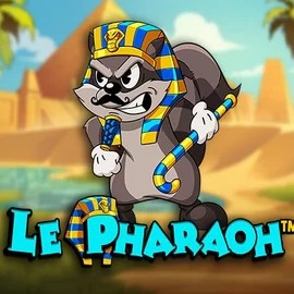 Le Pharaoh slot logo by Hacksaw Gaming at Rollflame Casino