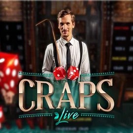 Live Craps logo by Evolution at Rollflame Casino