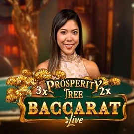 Prosperity Tree Baccarat casino game by Evolution – featured logo at Rollflame Casino
